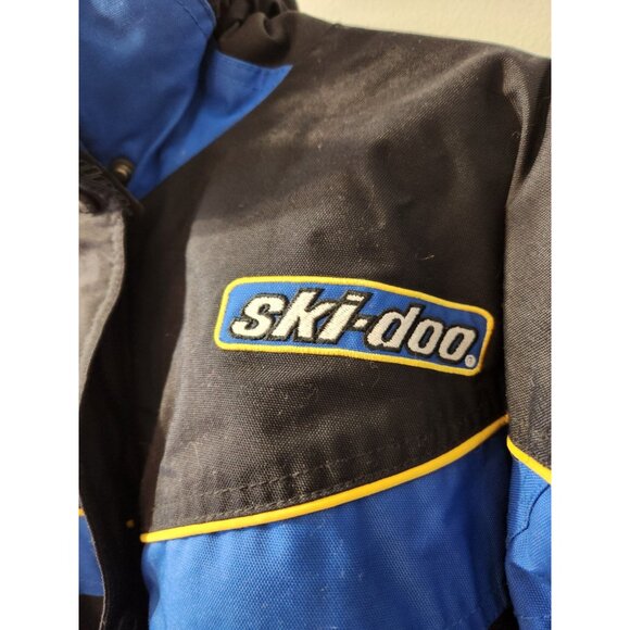 Ski-doo Bombardier Snogear Ladies Winter Coat Medium Black And Blue Pre-Owned - Picture 5 of 9